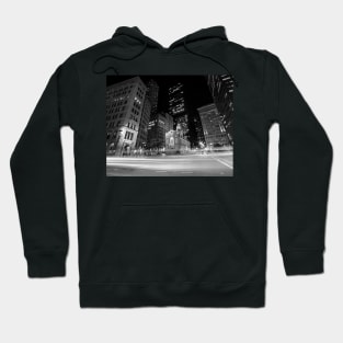 Boston Old State House Boston MA Black and White Hoodie